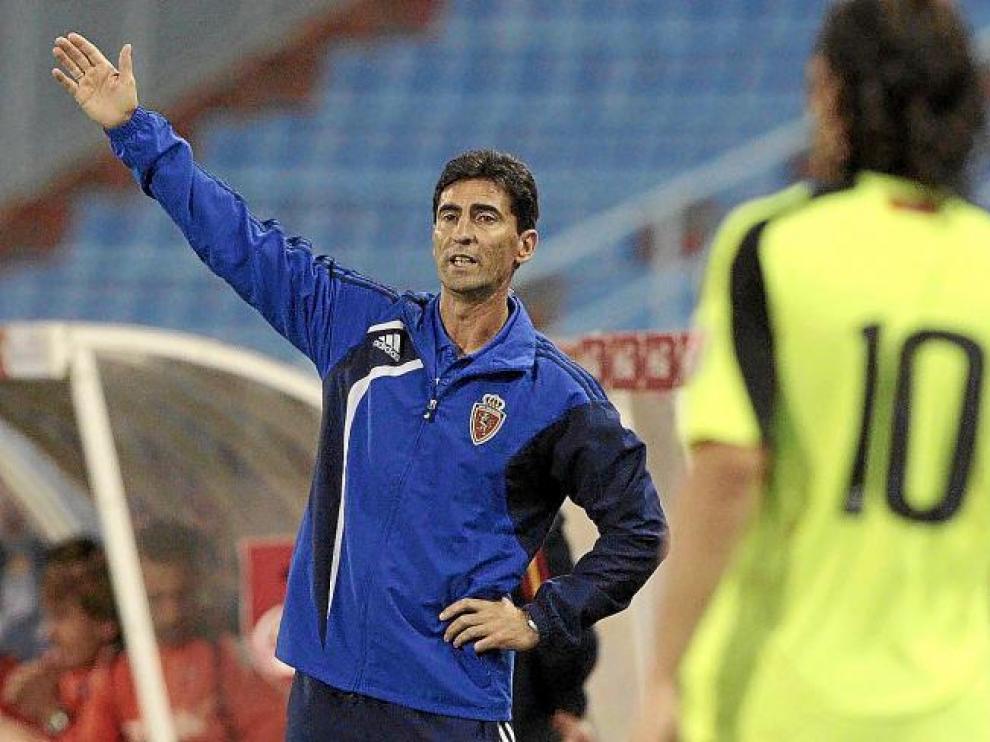 José Aurelio Gay durante el partido jugado contra el Celta de Vigo en Balaídos.
