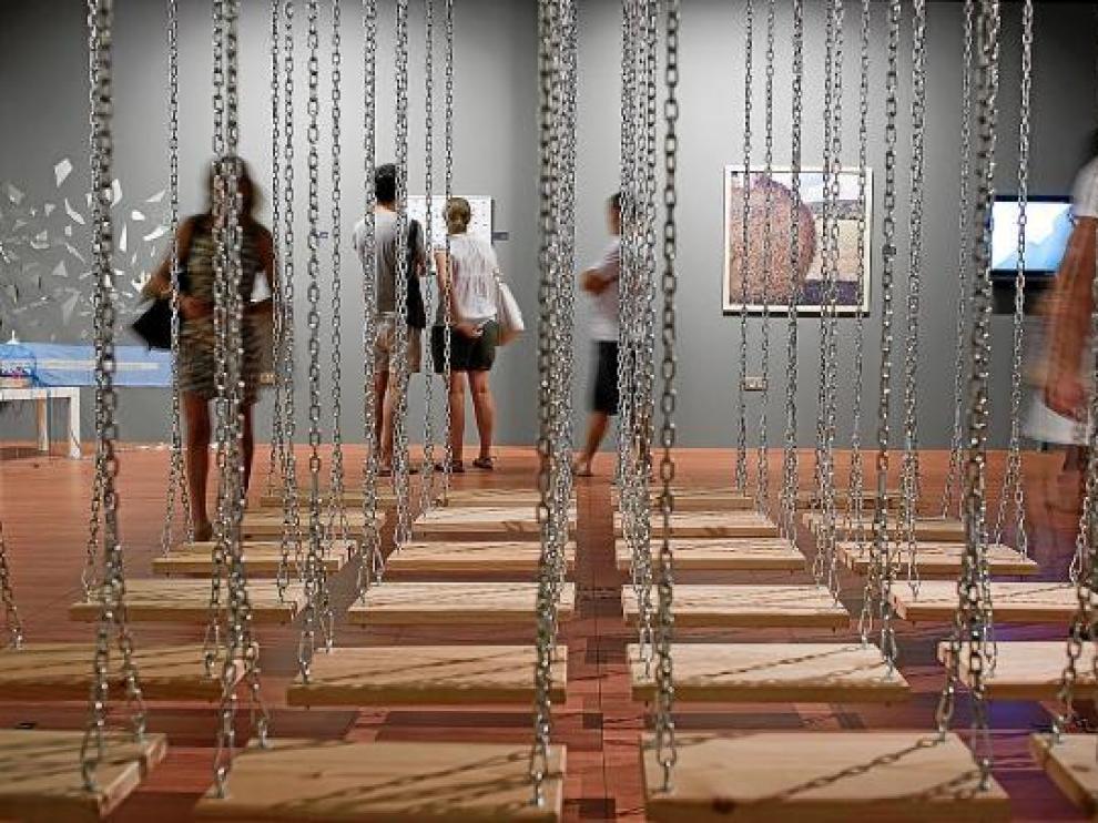 'Promesas', obra de Luis Vilán y Fernando Laredo, de la Escuela de Bellas Artes, de Teruel.