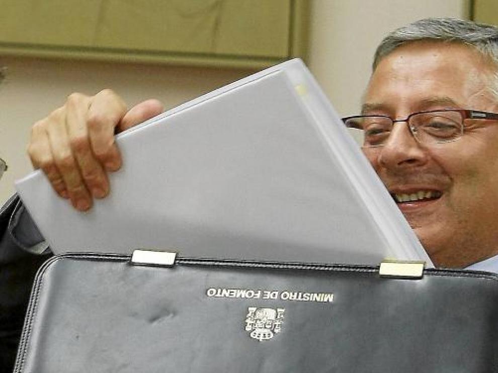 José Blanco, ayer, en su comparecencia ante la Comisión de Fomento del Congreso.