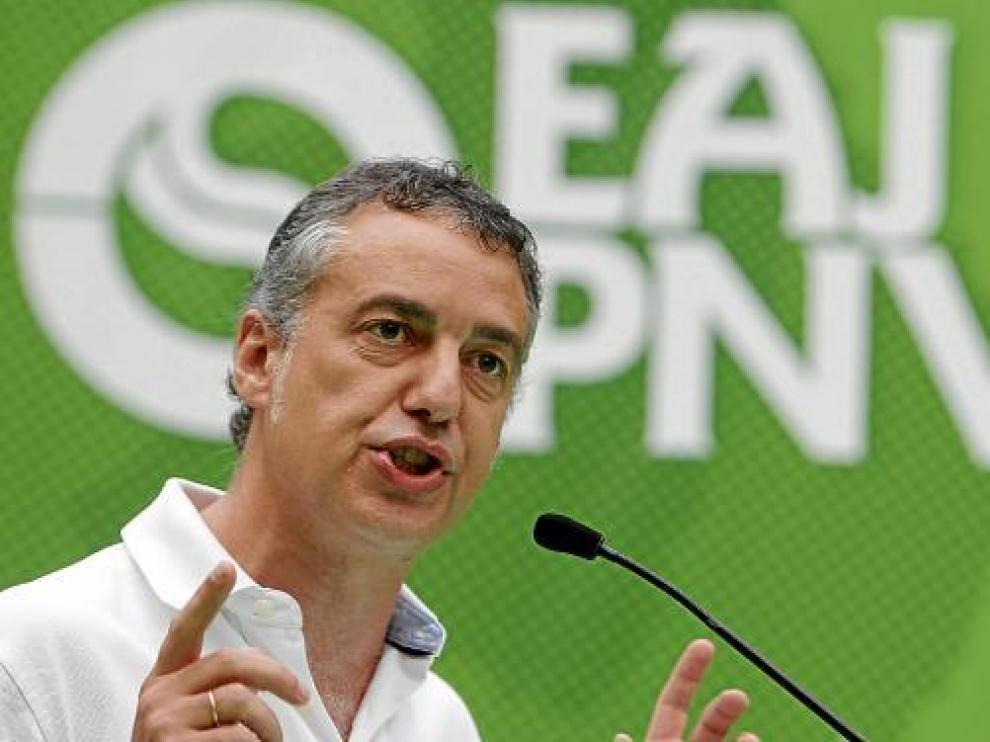 El líder del PNV, Íñigo Urkullu, en la inauguración del curso político, el viernes en Zarautz (Guipúzcoa).