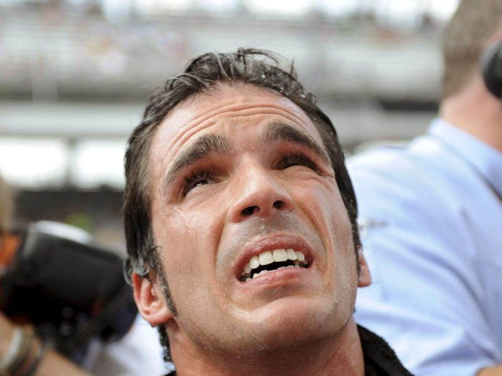 Toni Elías tras vencer en el circuito americano