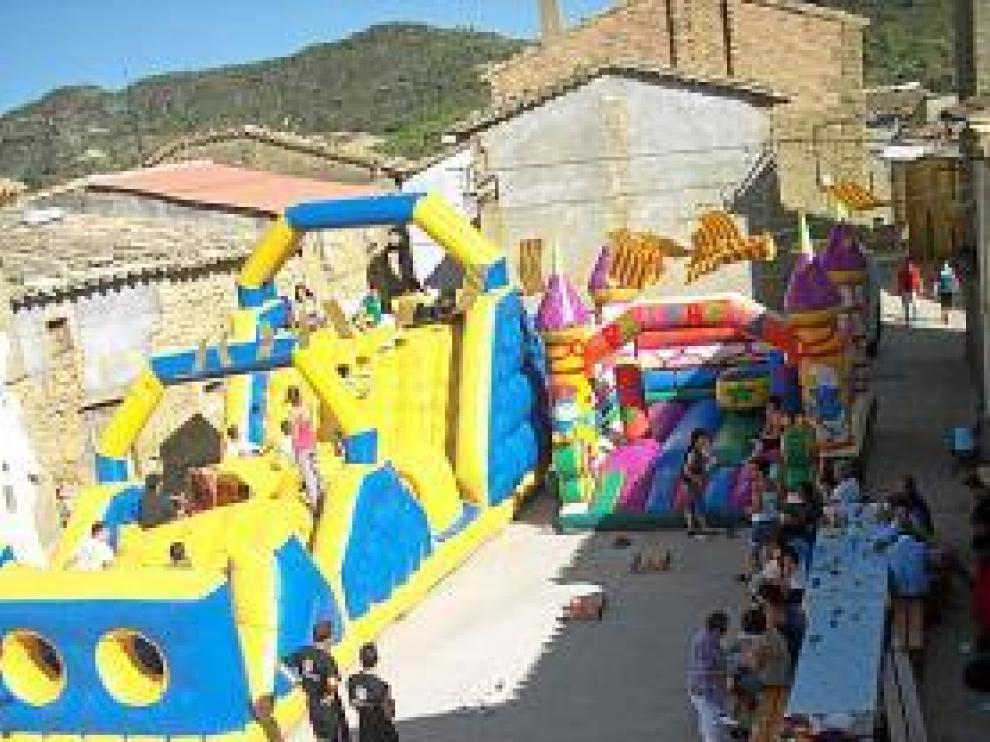 La plaza, el sitio neurálgico de las fiestas.