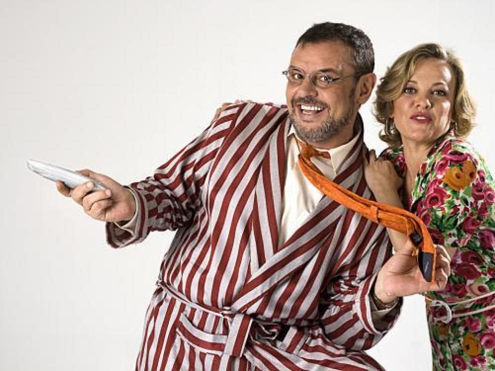 Tomás Gayo y Ángeles Martín, los protagonistas de 'La ley de la selva', que se verá hoy en Tarazona.