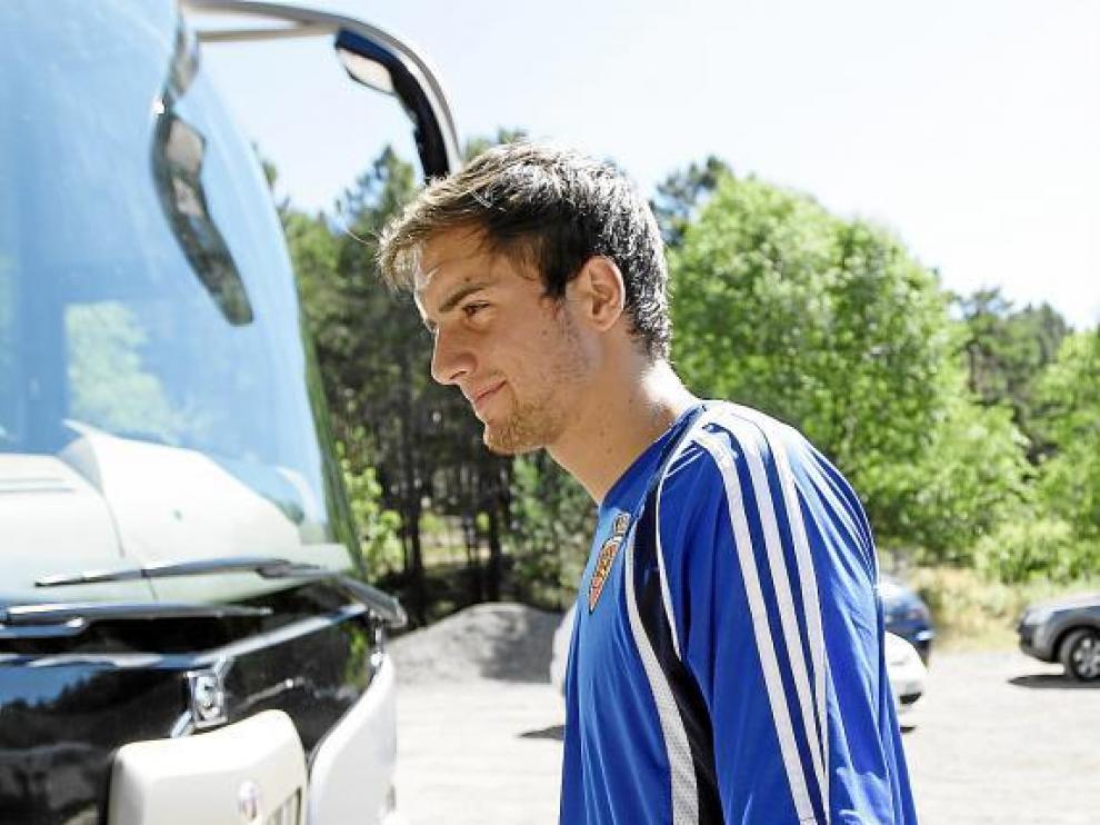 Raúl Goni durante su etapa en el Real Zaragoza