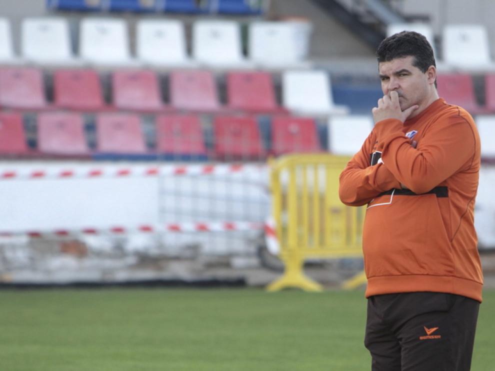 Onésimo, durante un entrenamiento