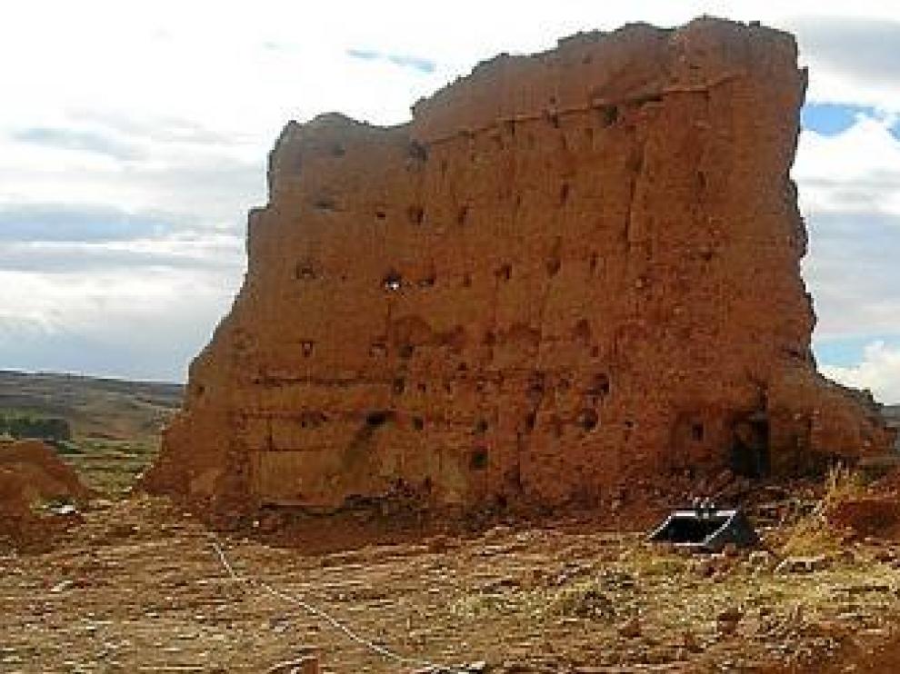 Vista de los restos del castillo.