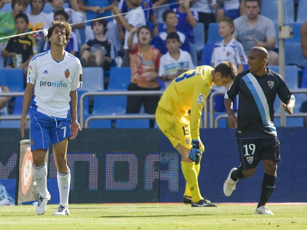 López se lamenta durante un partido de esta temporada