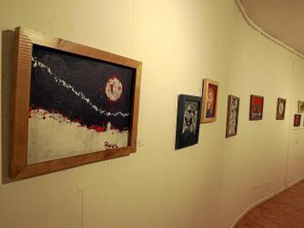 Algunas de las obras de la exposición 'Pintura'.