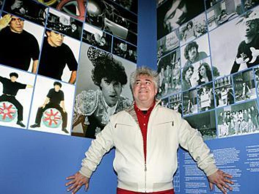 Almodóvar, en una exposición sobre su obra.