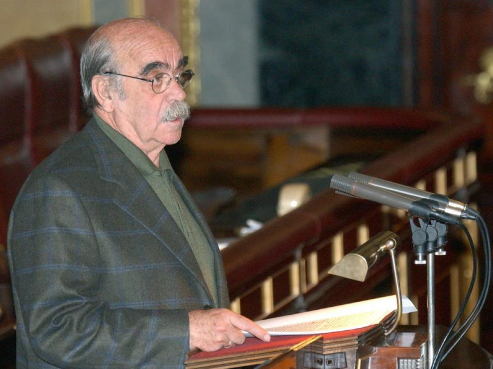 Labordeta, en el Congreso.