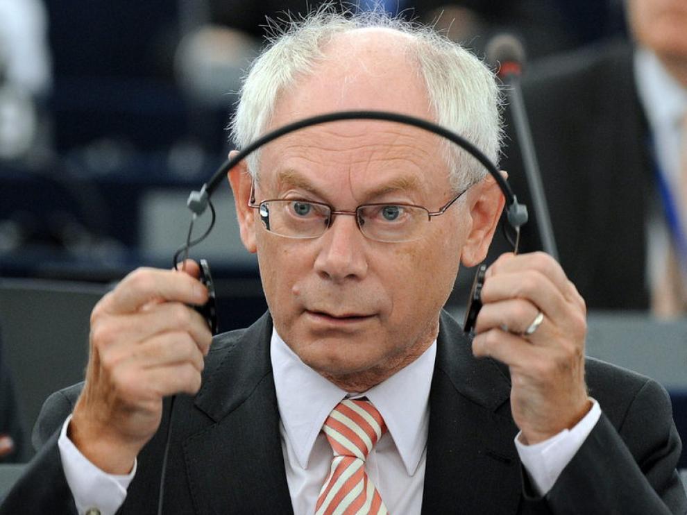 El presidente permanente del Consejo Europeo, Herman Van Rompuy