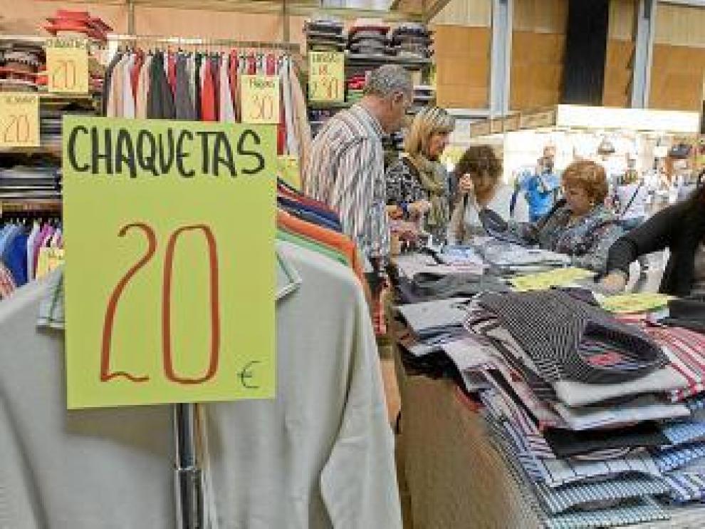 El comercio textil es el más potente de la feria.