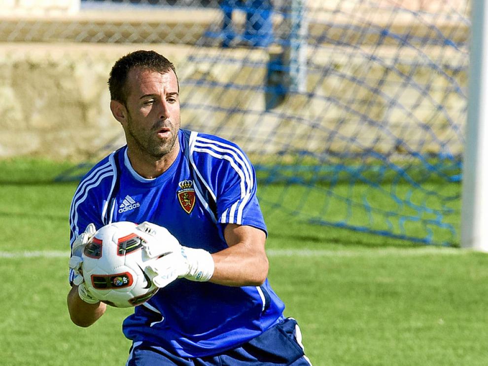 Doblas, en un entrenamiento.