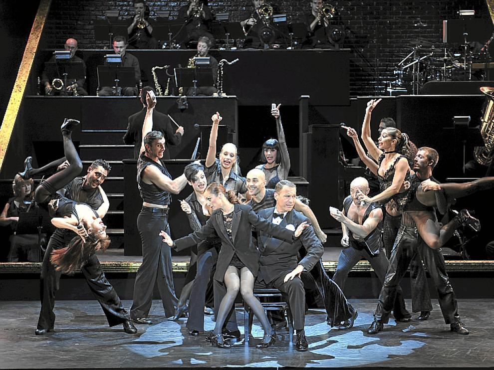 Carlos Lozano y María Blanco, en una función de 'Chicago'.