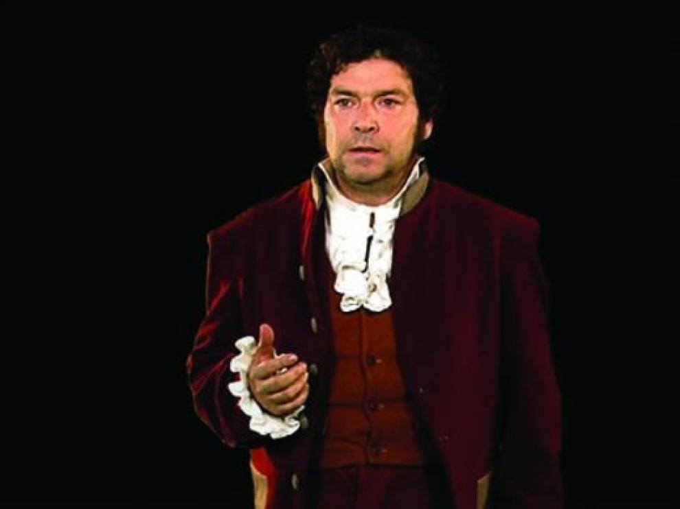 Jorge Asín, caracterizado como Francisco de Goya en un fotograma de 'Dato primitivo 4. 1781: caso Goya'.
