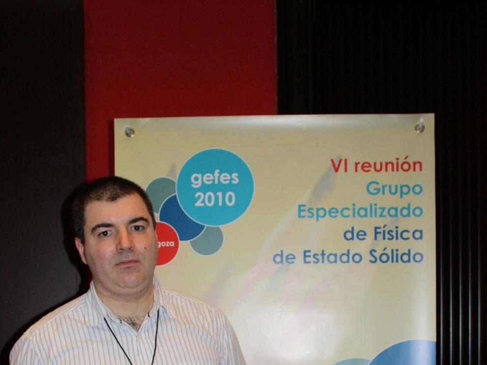 Kostya Novoselov, en el Paraninfo de Zaragoza