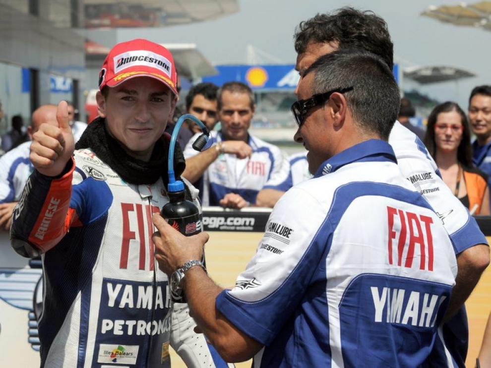 Lorenzo saldrá desde la primera posición en Sepang