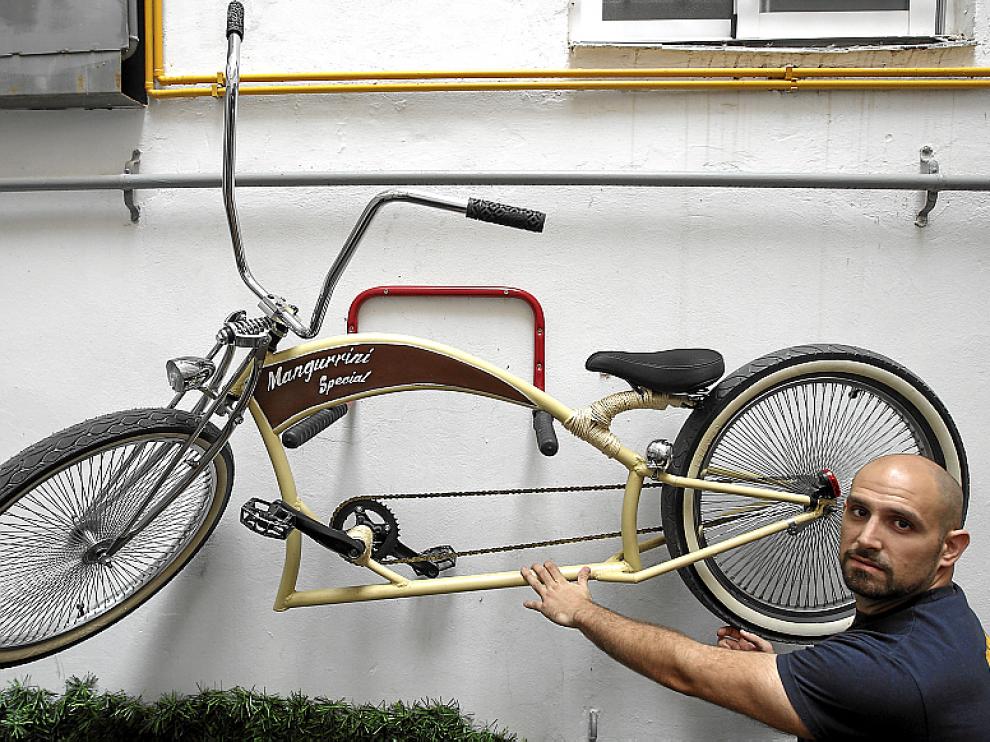 Segundo de Miguel diseñó y construyó su 'chopper'