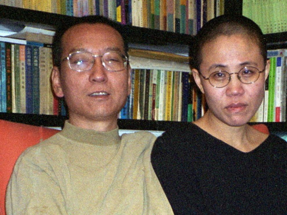Liu Xiaobo y su esposa