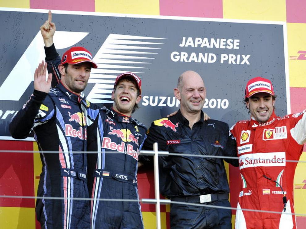 Alonso fue tercero en el podio