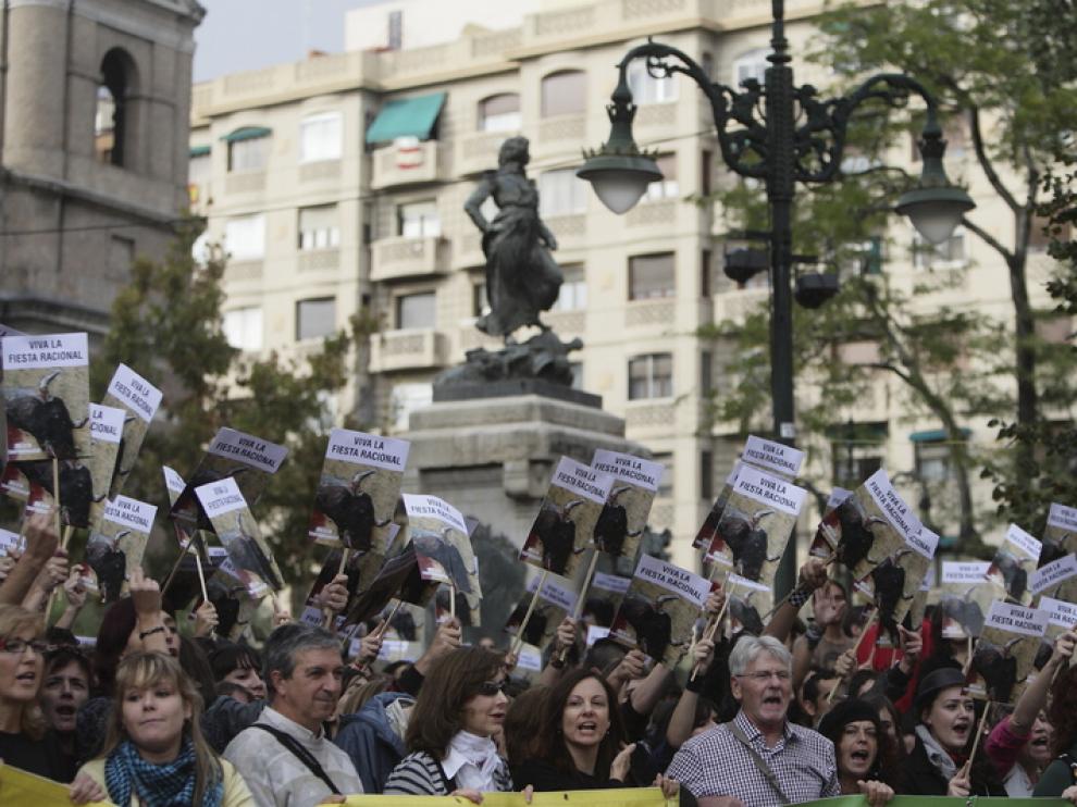 Un momento de la manifestación