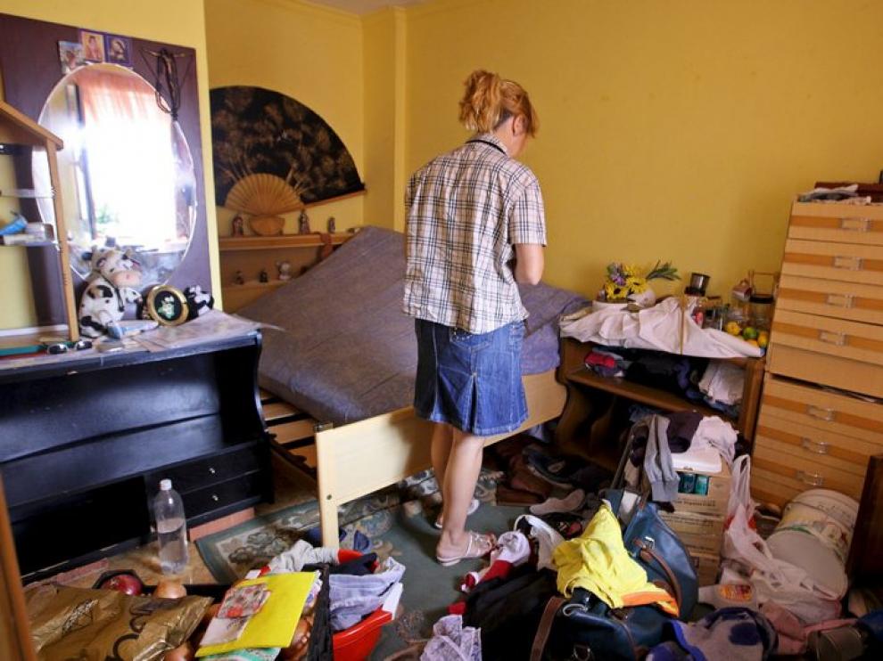 Interior de la vivienda que compartían