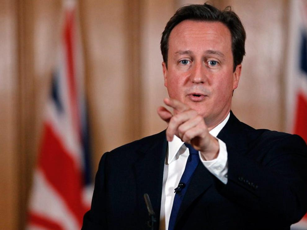 El primer ministro del Reino Unido, David Cameron