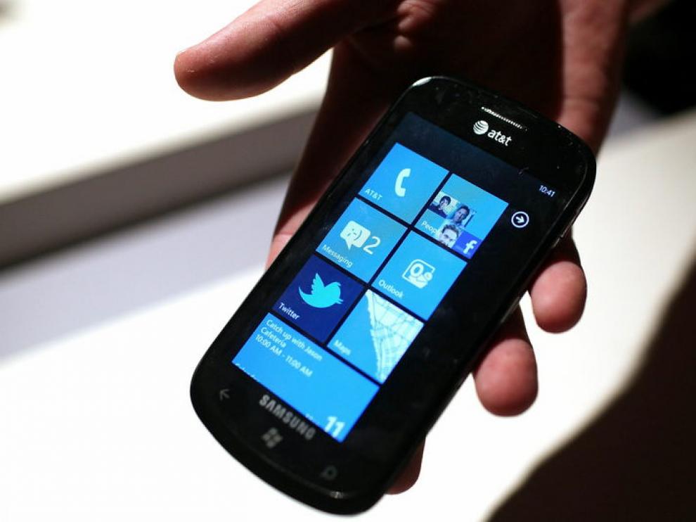 Un terminal con Windos Phone 7.
