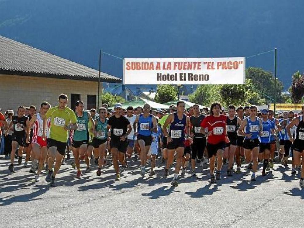 Villanúa acogió en agosto la Subida a la Fuente del Paco y ahora se prepara para el cross de El Juncaral.