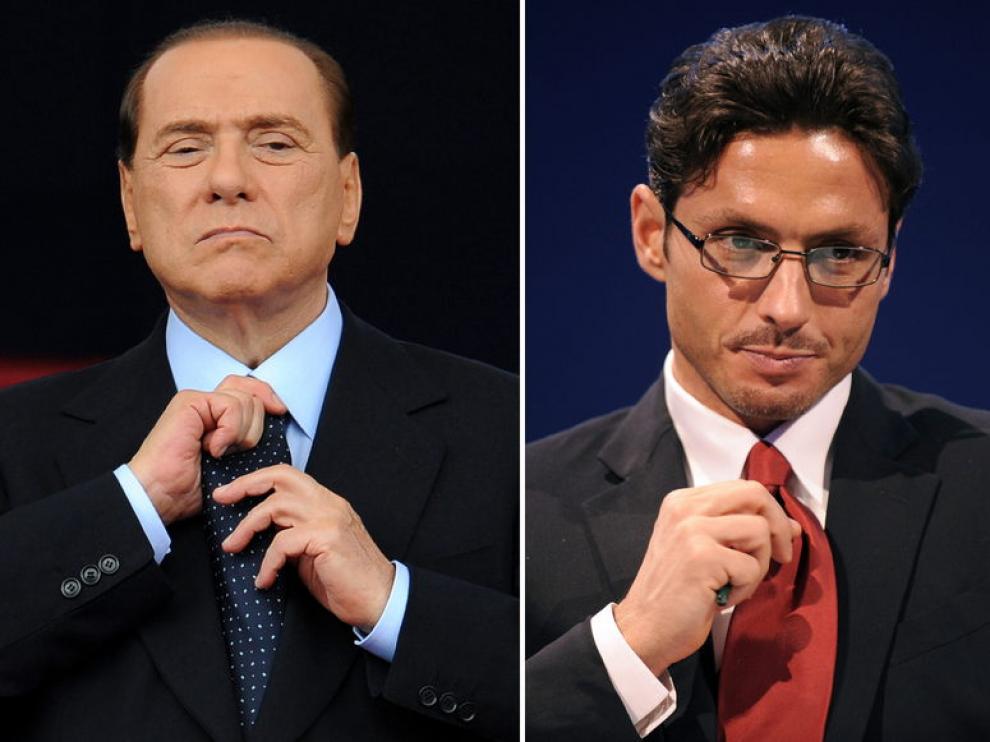 Berlusconi e hijo.