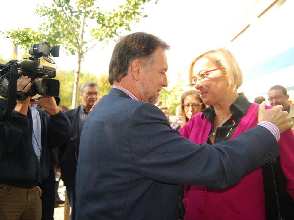 El presidente de Aragón y la candidata a sustituirle