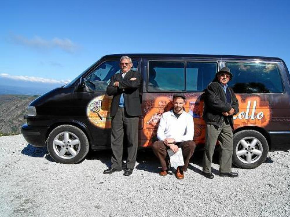 Los tres protagonistas de 'Querida Gina': Juan Sánchez, Serafín Rodríguez y Tim Allan.