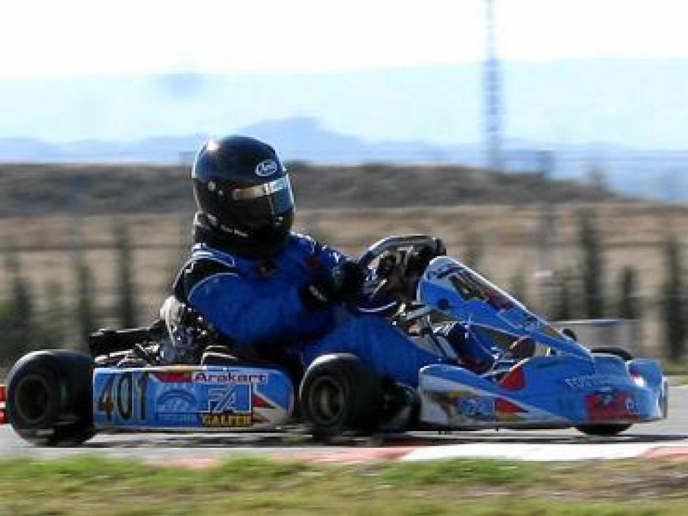 Pérez Santander en un momento de la competición.