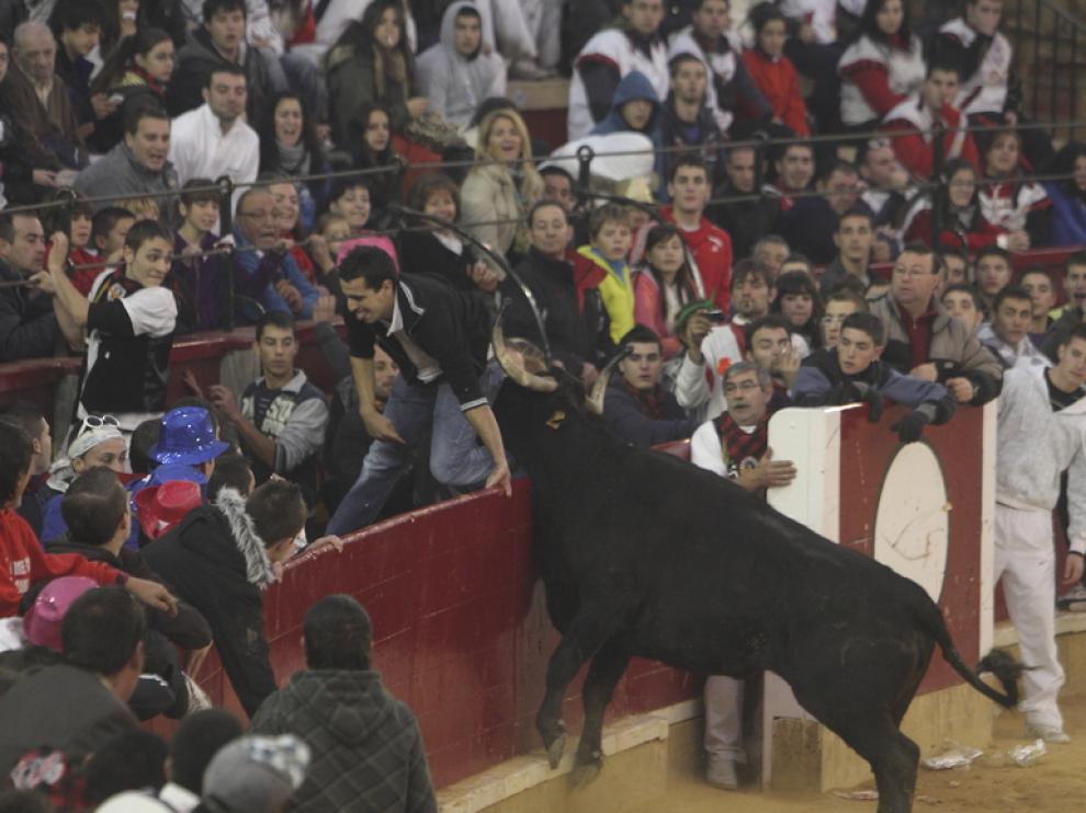 Una imagen de las vaquillas