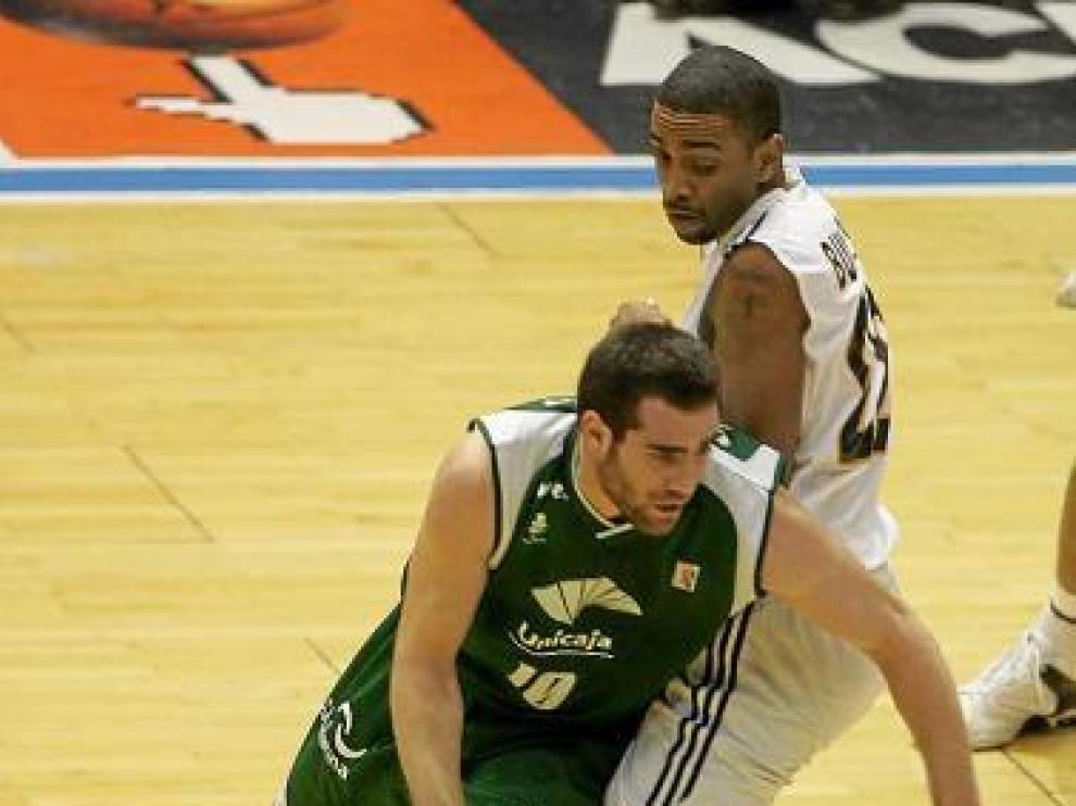Cabezas, durante su época con el Unicaja.