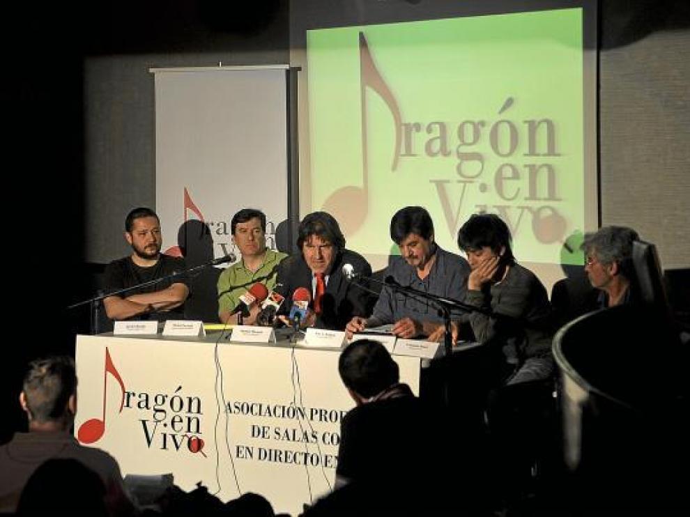 Presentación de Aragón en Vivo: Javier Benito, Zarzuela, Miranda, Rodicio, Domínguez y Ruah.