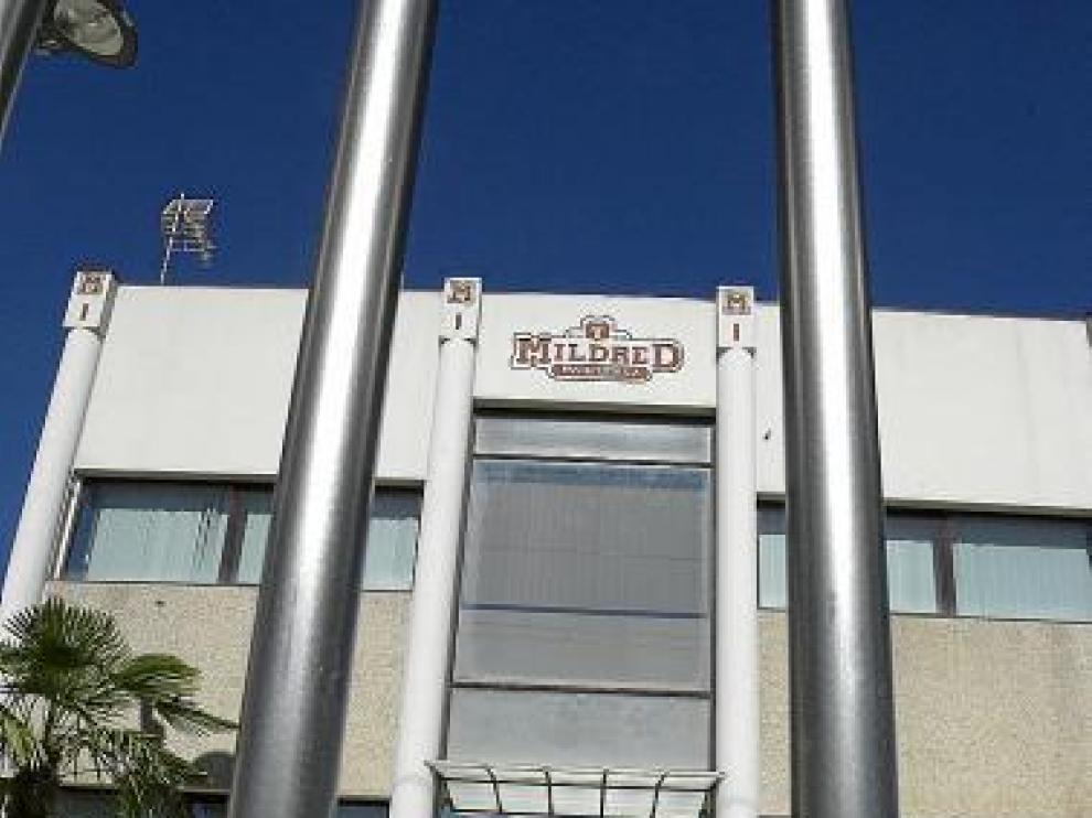 La fábrica de Mildred estaba cerrada ayer.