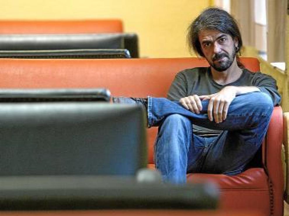 Fernando León de Aranoa, ayer, en el Cerbuna de Zaragoza.