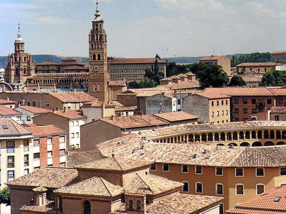 Vista general del centro histórico de la ciudad de Tarazona.