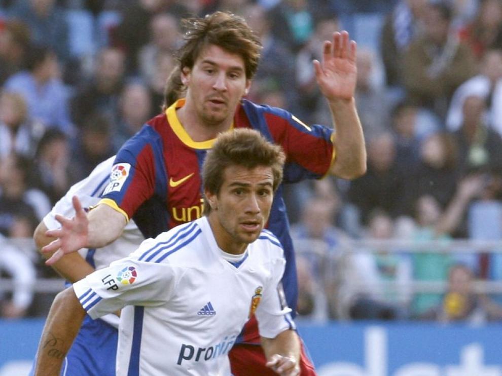 Ponzio, durante el partido de esta temporada ante el Barça
