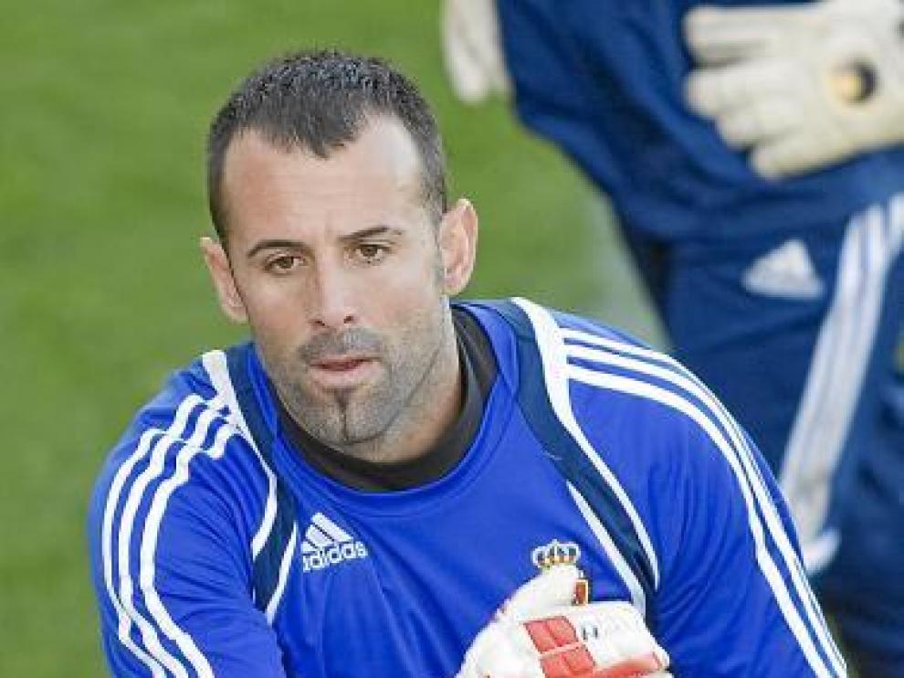Toni Doblas, en una acción del entrenamiento de ayer.