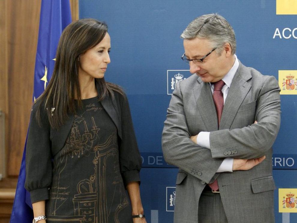 Blanco, durante la toma de posesión de la ex ministra de Vivienda Beatriz Corredor como titular de la nueva Secretaría de Estado de Vivienda y Actuaciones Urbanas