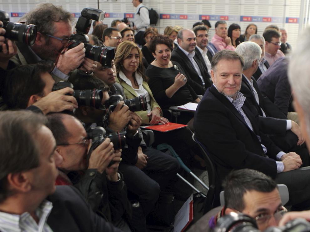 Marcelino Iglesias, el sábado durante el Comité Federal del PSOE