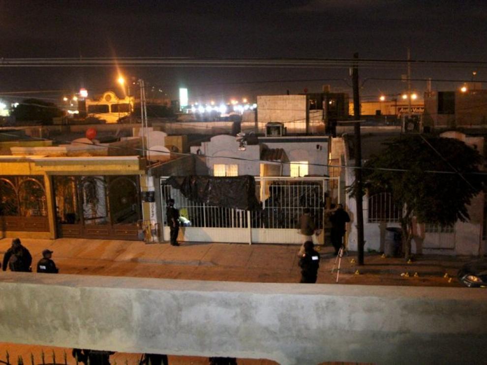 Lugar en el que sucedieron los asesinatos en Ciudad Juárez, este fin de semana