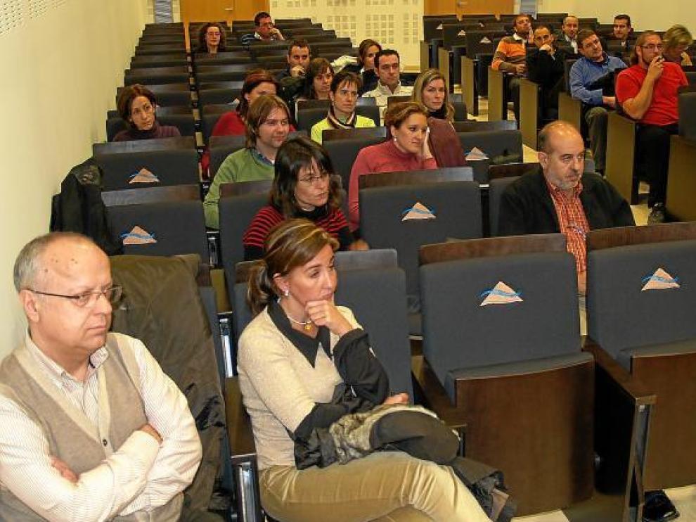 A la presentación en Sariñena asistieron unas 40 personas del sector empresarial.