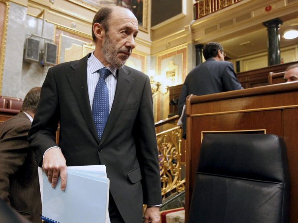 El vicepresidente primero del Gobierno, Alfredo Pérez Rubalcaba