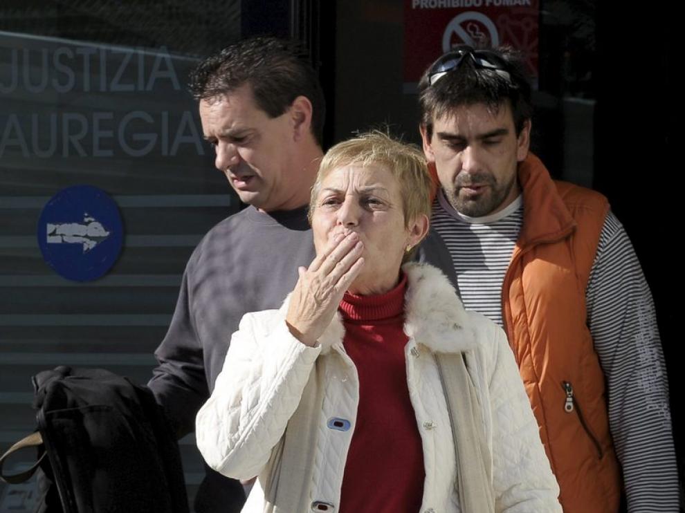 Pilar M.R., a su salida del juzgado