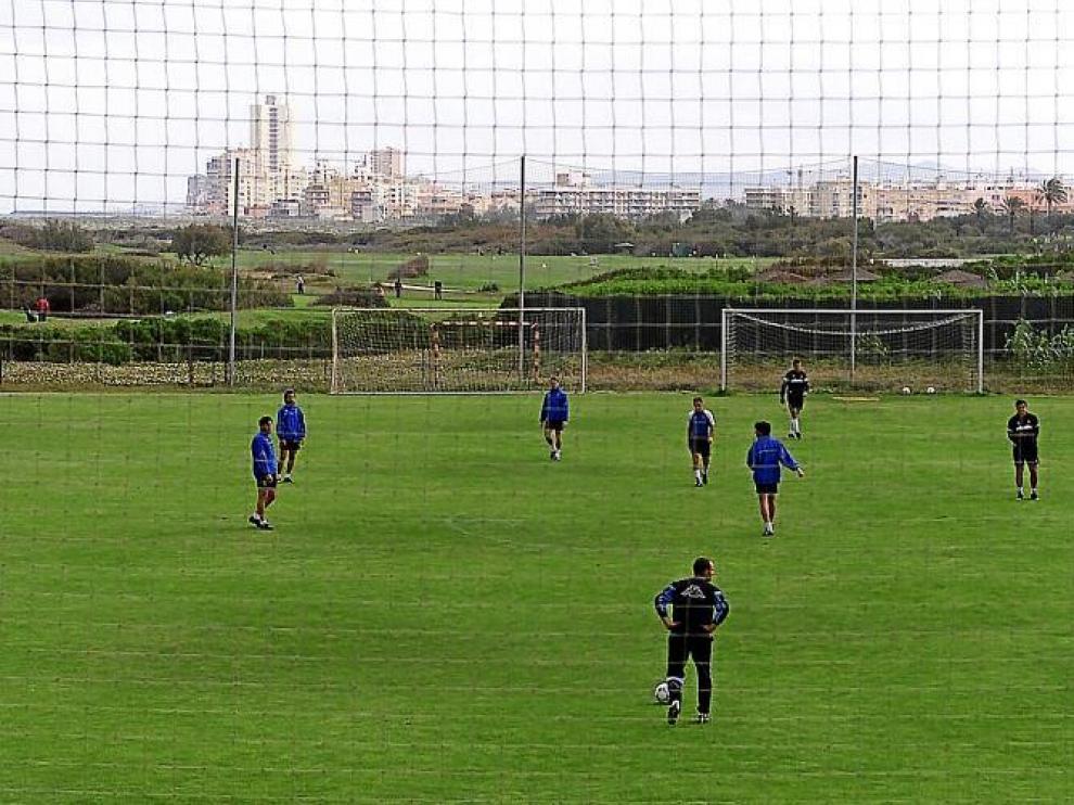 Imagen de las instalaciones de El Saler, en una de las concentraciones llevadas a cabo allí por el Real Zaragoza.
