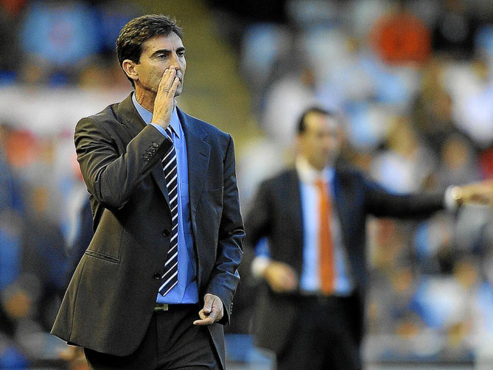 Gay, durante el partido en Mestalla