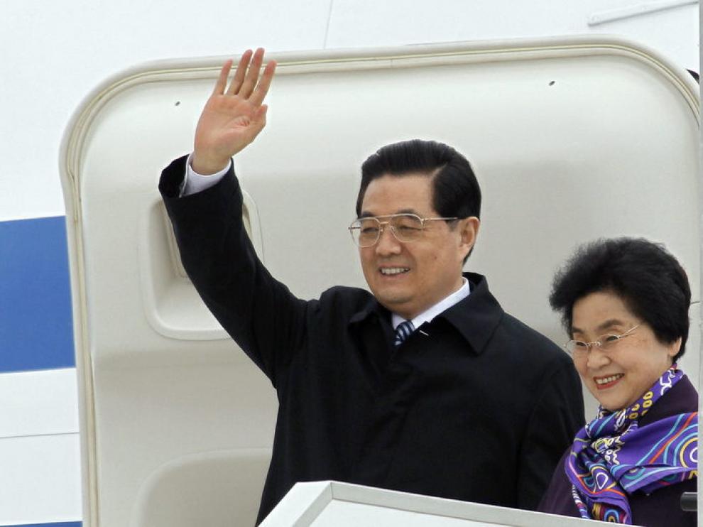 Hu Jintao llega a Francia.